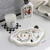 Plateau en céramique en forme de nuage gravé personnalisé, plat à bijoux personnalisable pour cadeau de mariage, décoration de la maison