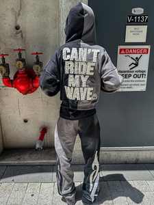 Venta al por mayor Distressed Hombre Pullover Hoodie Vintage Acid Washed Drop Shoulder Heat Transfer Printing Hommes Designer Hoodie - Product Image 4