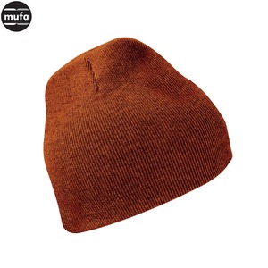 2024 hiver unisexe gaufré tricoté bonnet coton de haute qualité avec Logo personnalisé et impression couleur unie en gros - Product Image 4