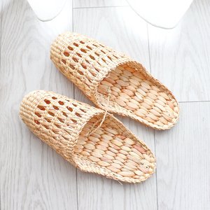 Sandales en jacinthe d'eau, tissées à la main, naturelles, prix le plus bas, sandales en tissu - Product Image 5