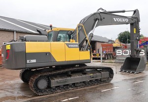 รถขุดตีนตะขาบ Volvo EC200D มือสอง เครื่องขุดไฮดรอลิก รถขุดดินแบบตีนตะขาบ พร้อมมอเตอร์เกียร์ Eaton/Liyuan สำหรับงานก่อสร้าง - Product Image 6