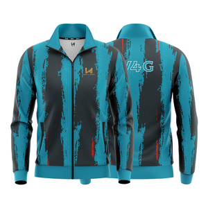 Vêtement de sport unisexe respirant à fermeture éclair intégrale personnalisé, veste bomber à logo imprimé en patchwork brodé, coupe ample, vêtement d'extérieur formel - Product Image 3