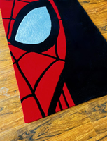 Alfombra Infantil con Diseño de Telaraña |   Alfombra de Lana Moderna con Diseño de Superhéroe de Acción |   Textura Suave para Decoración de Sala de Estar y Dormitorio