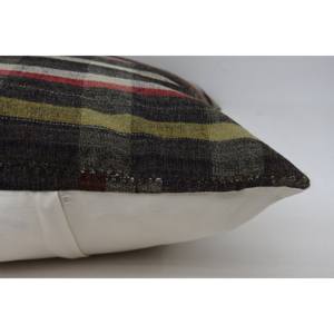 หมอนลายสก็อตหลากสี24x24นิ้วผ้าขนสัตว์สไตล์วินเทจเทคนิคการถักลายสก็อต - Product Image 4