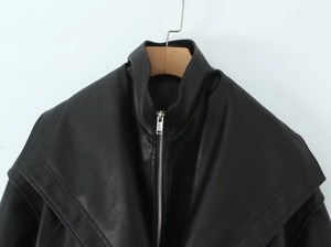 <b>Top</b> Trending Stylish Fashion Jacket Customize Wholesale PU Leather Jacket Manufacturer New Casual Breathable <b>Women</b> Jacket - Product Image 5