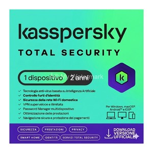 KASPERSKY TOTAL SECURITY 2022 PC / MAC / ANDROID / IOS - 2 ANNI - 1 DISPOSITIVO - Product Image 1