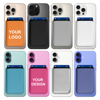 Porte-cartes magnétique personnalisé en cuir PU de qualité supérieure, étui portefeuille pour téléphone, vente en gros pour iPhone 17 16 15 14 Pro Max