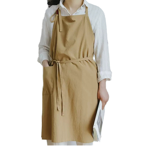 Delantal de Lona Multiusos Personalizado Estilo Coreano, Reutilizable, Largo, para Camarero de Restaurante, Técnico de Uñas, Parrilla, de Algodón - Product Image 1