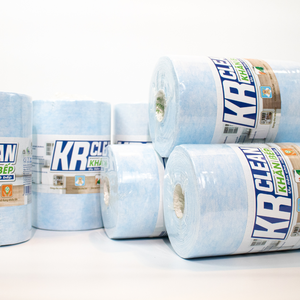 Krclean-Rollo de papel de cocina desechable, 400 hojas, verde, 20x22cm, absorbente, lavable, limpieza de superficies de cocina - Product Image 3