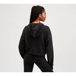 Sweat-shirts à capuche unisexes de haute qualité pour femmes et hommes, en molleton épais, en coton, personnalisables, surdimensionnés, avec broderie et badges - Product Image 4