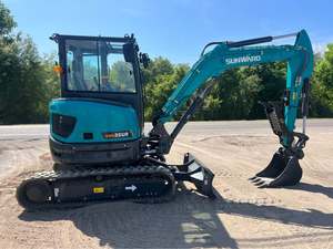 2024 pour Mini-excavatrice sur chenilles SWE35UF avec composants essentiels : Moteur, Pompe, Boîte de vitesses, Engrenage, PLC, Roulements Huade - Product Image 2