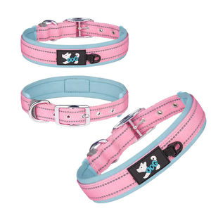 Collar de perro mascota de cuero PU impermeable de lujo color personalizado moda OEM/ODM - Product Image 3