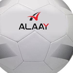 Alaay Venta caliente Máquina de fútbol de PVC cosida Tamaño oficial 5 Playa al aire libre Fútbol blanco - Product Image 3