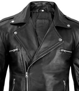 Veste en cuir d'hiver pour hommes haut de gamme qualité solide motif haute conception à la mode nouveau Style décontracté approvisionnement en gros - Product Image 2