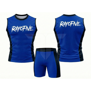 Uniforme de Atletismo con Diseño Moderno, Impresión por Transferencia de Calor, 100% Poliéster, Antibacteriano, Ligero y Transpirable, Venta al Por Mayor - Product Image 3