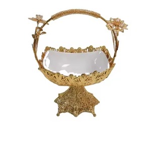 Decorative <b>Metal</b> Chocolate <b>Bowl</b> Trays For Restaurant And Home Usage Hotel Supplies Perfect For Gifting - Product Image 1