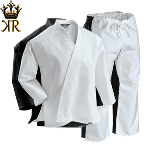 Trajes personalizados de poliéster de alta calidad aprobados por Wkf, gran oferta, peso ligero, artes marciales, algodón blanco, uniforme de Gi Karate - Product Image 2