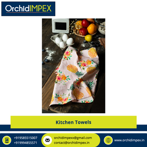 Serviette de cuisine en coton biologique et tissu éponge taille personnalisée fonction de séchage rapide approvisionnement direct d'usine au prix du marché - Product Image 5