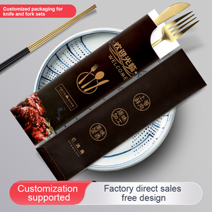 Biểu Tượng Tùy Chỉnh Dao Kéo Túi Giấy Nhà Hàng Nĩa Dao Muỗng Flatware Bạc <span class=keywords><strong>Set</strong></span> Kraft Giấy Tay Áo Pouch Túi Với Khăn Ăn - Product Image 5