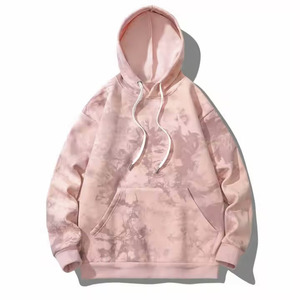 Vente en gros de sweatshirt à capuche hiver qualité supérieure décontractée Hip Pop teinture pour homme sweatshirt à capuche mode lourde et surdimensionnée pour homme - Product Image 3