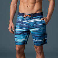 Shorts de Baño Personalizados de Satén, Cintura Media, Color Sólido, para Hombre y Mujer, Secado Rápido, Casuales, con Cordón Ajustable, Bolsillo Frontal, Logotipo Impreso, 100% Poliéster