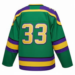 Maillot de hockey sur glace de haute qualité 100% polyester respirant à séchage rapide, impression par sublimation, logo brodé personnalisé - Product Image 6