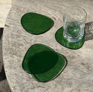 Posavasos cuadrado de resina de colores hechos a mano, diseño moderno de doble tono, posavasos de resina transparente hecho a mano de lujo, Bar en casa - Product Image 6