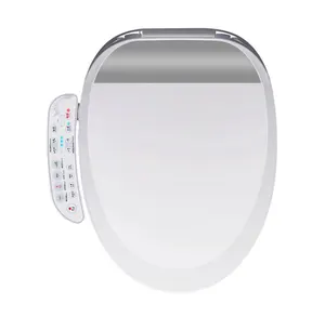 Gümüş yan sıcak akıllı tuvalet oturağı isıtma klozet akıllı tuvalet oturağı isıtıcı