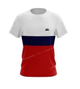 Camiseta ajustada unisex para hombre logotipo personalizado impreso diseño sólido para verano gimnasio Fitness Run nueva camiseta lisa de poliéster/algodón - Product Image 1