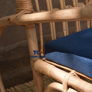 MEILLEURE CHAISE Chaise longue en rotin Mikael durable Sièges naturels confortables élégants pour les maisons modernes pour le salon à manger - Product Image 6