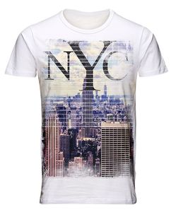 Camiseta informal de manga corta con cuello redondo para hombre del fabricante 100% algodón peinado Bio Wash personalizable pantalla DTG impresa de punto - Product Image 1