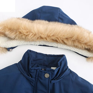 Veste parka pour femme conçue avec une fermeture éclair et des boutons sur le devant, veste parka pour femme conçue pour une protection fiable dans les climats froids - Product Image 4