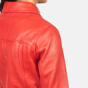 Veste en cuir basse quantité minimale de commande pour femmes Vente directe d'usine Veste en cuir de mode pour femmes en bas quantité minimale de commande - Product Image 5