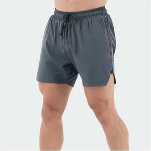 Pantalones cortos transpirables de calle alta OEM para hombre, pantalones cortos atléticos para hombre con logotipo de color personalizado y tamaño de secado rápido cómodo - Product Image 1