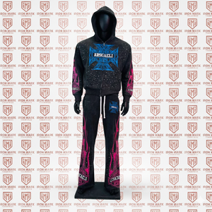 Ensemble streetwear d'hiver personnalisé pour homme, coupe évasée, antibactérien, grande taille, réversible, 100 % coton, longueur intégrale, coupe oversize - Product Image 1