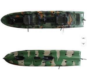 Kayak de pêche Vicking 14FT pour 2 personnes, nouvelle arrivée, avec moteur, coque en LLDPE PE, canoë à vendre - Product Image 1