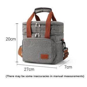 Sac isotherme personnalisé imperméable et réutilisable avec impression du logo sac isotherme de voyage glacière pour pique-nique et école en plein air - Product Image 3