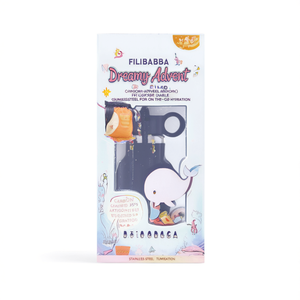 Bouteille d'eau en acier inoxydable FILIBABBA Dreamy Advent 350, gobelet durable pour une hydratation nomade - Product Image 2