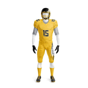 Venta caliente Reversible Uniforme de fútbol americano Logotipo de equipo personalizado Transpirable Suave Tallas grandes Conjuntos de manga corta 20 Conjuntos MOQ - Product Image 2