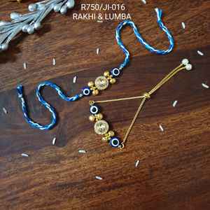 Conjunto de joyería fina Gungroo Evil Eye Rakhi para parejas - Product Image 3