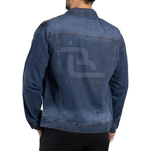 Nouvelle arrivée de fabrication en usine veste de jean délavée à l'acide pour hommes manches longues veste de jean délavée à l'acide personnalisée en gros pour hommes - Product Image 2