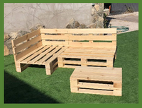 Sofá de paleta de madera NATURAL, único y moderno, duradero, de VIETNAM, gran oferta