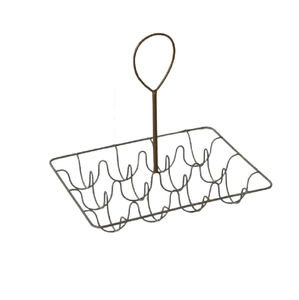 Nouveauté, support à œufs en fer forgé vintage, durable, finition noire, design personnalisé pour la décoration de la cuisine et de la table à manger - Product Image 5