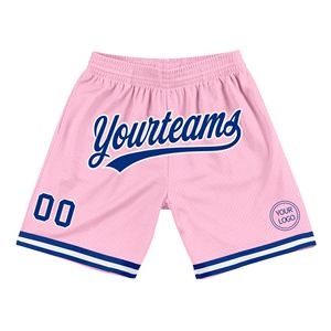 Industrie Direct Engro Custom Light <b>Pink</b> Royal-White Authentic Throwback Basketball <b>Shorts</b> Solid Pattern Sportswear - Product Image 1