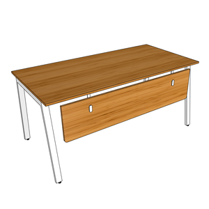 BFATB007 AtonBamboo 160x80cm <b>Desk</b> Portable and <b>Foldable</b> <b>Office</b> Computer Table with Drawer Assembled Iron Legs for Hotels - Product Image 4
