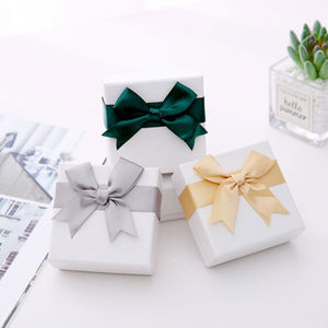 TH CB-102 <b>American</b> Lovely <b>Sweet</b> Design Jewelry with Lids and Ribbon Bows for Display Rings Gift <b>Box</b> - Product Image 5