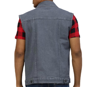 New Hot Selling Winter Men's Denim <b>Vest</b> 100% Cotton <b>Heated</b> Breathable Casual Sleeveless Outerwear - Product Image 2
