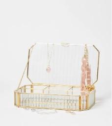 Caja de Metal para joyería de cristal, tamaño pequeño, artículos de mesa de alta demanda, hecho a mano, clásico, indio, venta al por mayor, caja de Metal para joyería - Product Image 2