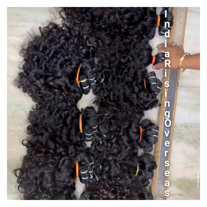 Extensiones de cabello Remy rizado Natural Premium, paquetes de cabello humano tejido, precio de fábrica, suministro de cabello de larga duración sin enredos - Product Image 5