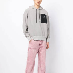 Sweat à capuche Sherpa XS pour hommes, sweat à capuche d'hiver en polaire brodé avec logo et motif uni, couleur personnalisée, anti-rétrécissement, sweats à capuche pour hommes - Product Image 2